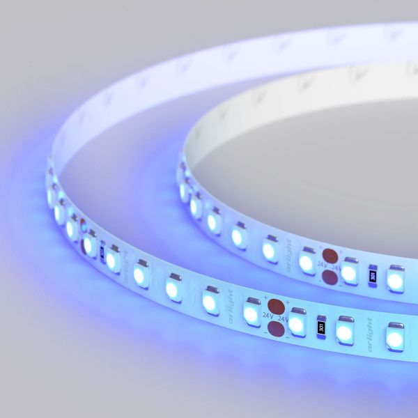 Arlight 008783(1) Светодиодная лента RT 2-5000 24V Blue 2x (3528, 600 LED, LUX) (Arlight, 9.6 Вт/м, IP20) Оборудование Arlight 008783(1) Светодиодная лента RT 2-5000 24V Blue 2x (3528, 600 LED, LUX) (Arlight, 9.6 Вт/м, IP20) по выгодной цене. Купить в Москве со скидкой.