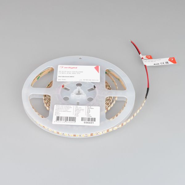 Arlight 036451 Светодиодная лента RZ-A120-6mm 12V Day4000 (12 W/m, IP20, 2835, 5m) (Arlight, 12 Вт/м, IP20) Оборудование Arlight 036451 Светодиодная лента RZ-A120-6mm 12V Day4000 (12 W/m, IP20, 2835, 5m) (Arlight, 12 Вт/м, IP20) по выгодной цене. Купить в Москве со скидкой.
