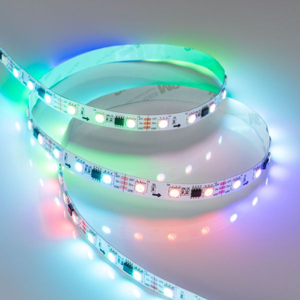Arlight 026367(1) Светодиодная лента SPI-5000-5060-60 12V Cx3 RGB (10mm, 14.4W/m, IP20) (Arlight, Открытый, IP20) Оборудование Arlight 026367(1) Светодиодная лента SPI-5000-5060-60 12V Cx3 RGB (10mm, 14.4W/m, IP20) (Arlight, Открытый, IP20) по выгодной цене. Купить в Москве со скидкой.