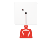 Jung NRS LS 0834 ZT WW Кнопка вызова со шнурком