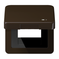 Jung CD 590 KL USB BR Откидная крышка