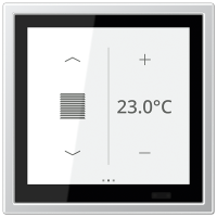 Jung LSZ AL 459 BF D1 S KNX комнатный контроллер LS TOUCH, Цвет: Серый, оттенок: Алюминий