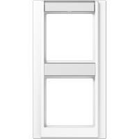 Jung A 582 NA WW Рамка с полем для надписи 17 x 54 мм и 13 x 54 ммдля вертикальной установки