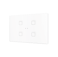 Zennio Выключатель сенсорный KNX Tecla XL X4,  4-кнопочный,  PC-ABS пластик, цвет: белый ZVITXLX4W