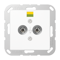 Jung ABA 565-2 WW Розетка выравнивания потенциалов