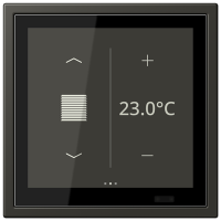 Jung LCZ 459 BFD1S259 KNX комнатный контроллер LS TOUCH, Цвет: Омбре, оттенок: Натуральный, 59