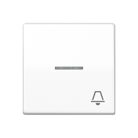 Jung AS 591 KO5K WW Клавиша с символом «звонок» и окошком