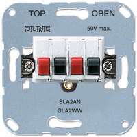 Jung SLA 2 WW Aудиорозетка (стерео)25 В ~, 60 В DC