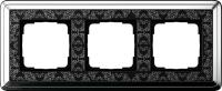 Gira 0213 682 Установочная рамка Gira ClassiX Art Хром-черный