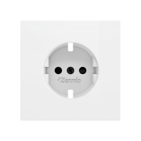 Zennio ZS70CSCSMW ZS70, Крышка для розетки Schuko без винтов 70x70 мм, Матовый белый