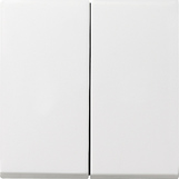 Gira 0266 27 Клавиша 2-местн., в комплекте с набором уплотнений IP44 Standard 55, Gira E2