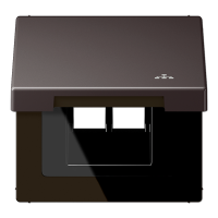 Jung AL 2990 KL LAN D Откидная крышка (с возвратной пружиной)