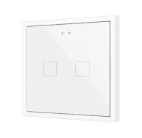 Zennio ZVIF70X2W Flat 70х2. PC-ABS Емкостная кнопка 70x70 - 2 кнопки - Белый (рамка ZS70 не входит в комплект)