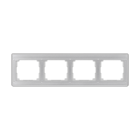 Jung SL 5840 SI Рамка из прозрачного акрилового стекла, цветная подложка