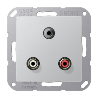 Jung MA A 1011 AL Аудио «Тюльпан» (Cinch/RCA) / Стереоразъем (TRS 3,5 мм)