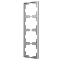 Zennio ZS70FM4S Рамка ZS70, 70x70,  4-постовая, цвет: серебро