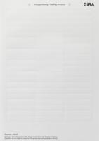 Gira 145000 Листы для надписей60,7 x 11,8 мм