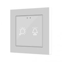 Zennio Емкостный сенсорный выключатель с подсветкой (55 x 55 мм) Flat 55 X2 vT ZVIF55X2VT