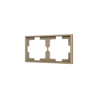 Zennio ZS70FM2C ZS70, Рамка на 2 секции, Шампанское