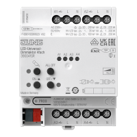 Jung 39004 1S R KNX LED диммер «универсальный», 4 группы