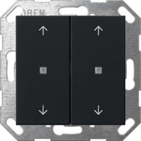 Gira 5174 005 Кнопочный выключатель KNX, клавиша, 2-местн. с символами стрелок