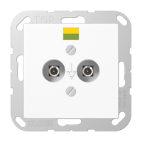 Jung A 565-2 WW Розетка выравнивания потенциалов