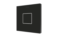 Zennio ZVIFR1A Flat RGB 1. Емкостный сенсорный переключатель с RGB-подсветкой Flat RGB, 1 кнопка, антрацит