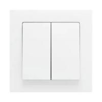Zennio ZS55CSOFT22MW ZS55. Крышка для кнопки Double KNX Soft 55x55 мм. Откидная крышка - Матовый белый