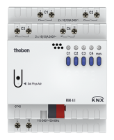 Theben 4940210 Актуатор: 4 каналов реле С-Load с измерением тока FIX1 RM 4 I KNX
