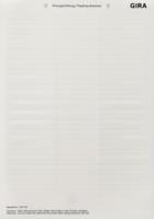 Gira 145700 Листы для надписей62,8 x 6,8 мм
