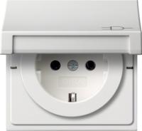 Gira 0454 112 Розетка SCHUKO 16 A 250 В~ с откидной крышкой