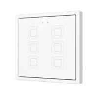 Zennio ZVIT70X6W Tecla 70х6. PC-ABS Емкостная кнопка 70x70 - 6 кнопок - Белый (рамка ZS70 не входит в комплект)