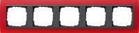 Gira 0215 88 Установочная рамка Gira Event Opaque Красный с промежуточной рамкой антрацитового цвета