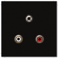 Jung MA LS 1011 SW Аудио «Тюльпан» (Cinch/RCA) / Стереоразъем (TRS 3,5 мм)