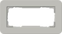Gira 1002 422 Установочная рамка Gira E3 Soft-Touch серый с несущей рамкой цвета антрацитовый