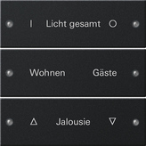 Gira 2203 005 Набор клавиш 3-местн., с возможностью нанесения надписи