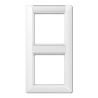 Jung AS 582 NA WW Рамкас полями для надписи 12 x 55,5 мм и 13 х 55,5 ммдля вертикальной установки