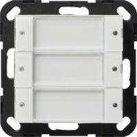 Gira 2003 100 Сенсорный выключатель 2 3-местн. 24 В, беспотенциальный, с полем для надписи