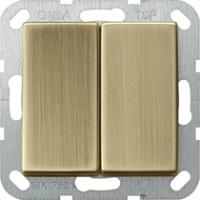 Gira 0125603 Кнопочный выключатель 10 AX 250 В~ с клавишей двойнойДвухканальный выключатель