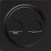 Gira 0662 47 Накладка с закрывающими задвижками для Modular Jack 2-местн.