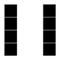 Jung LS 504 TSA SW Набор накладок 4 группы