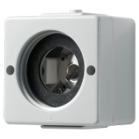 Jung 637-10 W Корпус с патроном для лампы (без плафона)