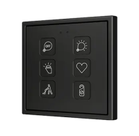 Zennio ZVIT70X6 Tecla 70х6. PC-ABS Емкостная кнопка 70x70 - 6 кнопок - Custom (рамка ZS70 не входит в комплект)