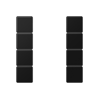 Jung A 504 TSA SWM Набор накладок 4 группы