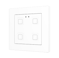Zennio Выключатель сенсорный KNX Tecla 55 X4, цвет: Белый ZVIT55X4W