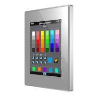Zennio Z41 LITE/Панель KNX, ёмкостной сенсорный TFT экран 4.1 дюймов, цвет: Серебряный ZVI-Z41LIT-SC