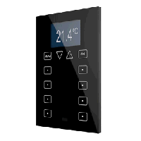 Zennio Roll-ZAS / Контроллер комнатный KNX, 8 сенсорных кнопок, дисплей 1.8 дюймов с меню, цвет: Антрацит ZN1VI-TPZAS-B