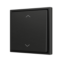 Zennio ZS701PB2SHA ZS70, Простая мягкая кнопка для 2 бинарных входов 70x70 мм – Значок затвора, Антрацит