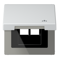 Jung AL 2990 KL LAN Откидная крышка (с возвратной пружиной)