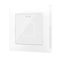 Zennio Выключатель сенсорный KNX Flat 55 X1 V2, 1-кнопочный, цвет: глянцевый белый ZVIF55X1V2GW